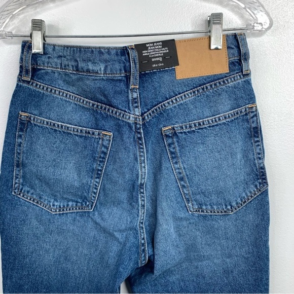 NWT H&M Divided Mom Jean High Rise Ripped Size‎ 6. Ankle Length - Picture 7 of 10